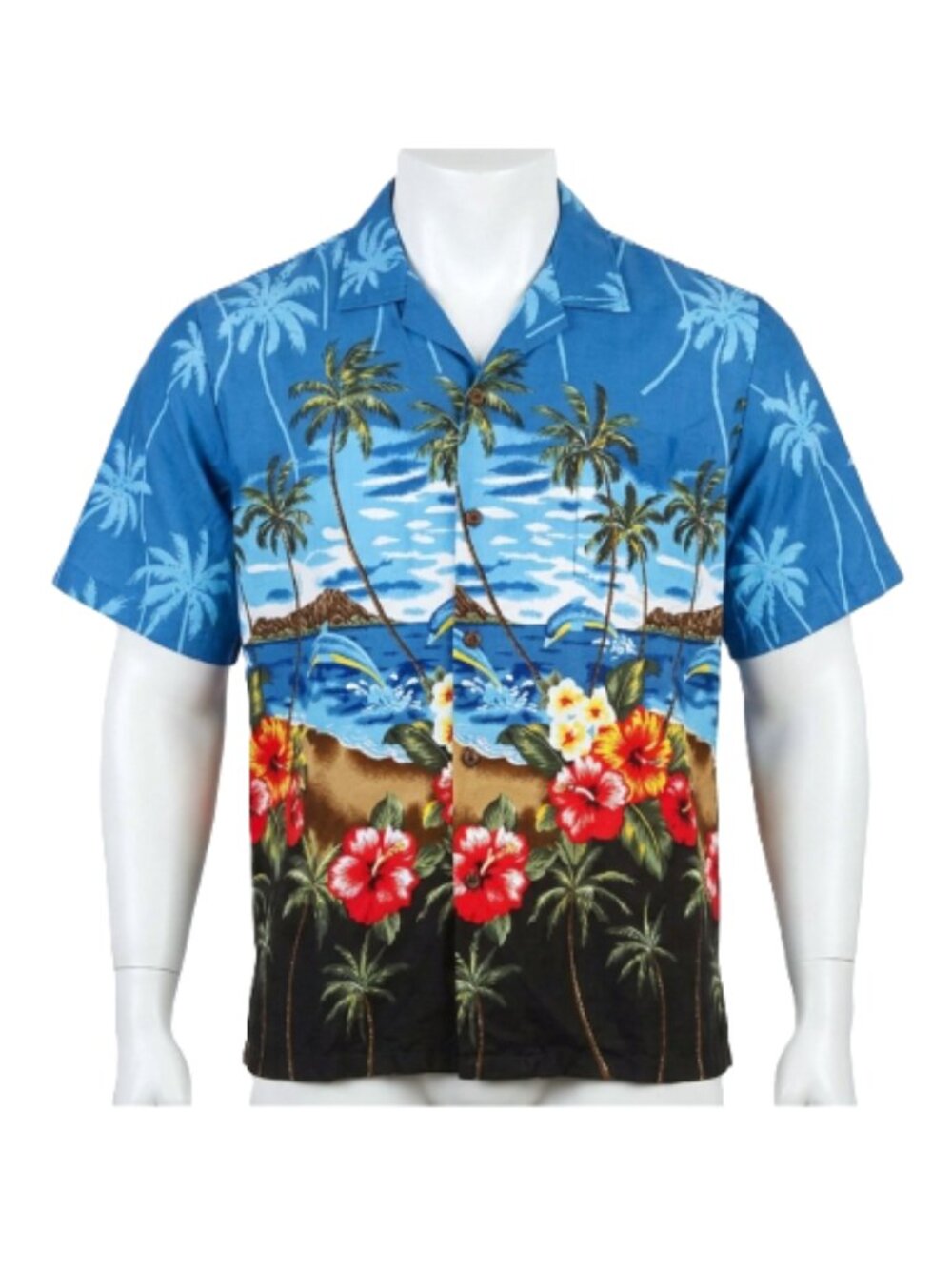 PALMWAVE HAWAII Tropical Hawaiian Shirt. Plus Size 2XL